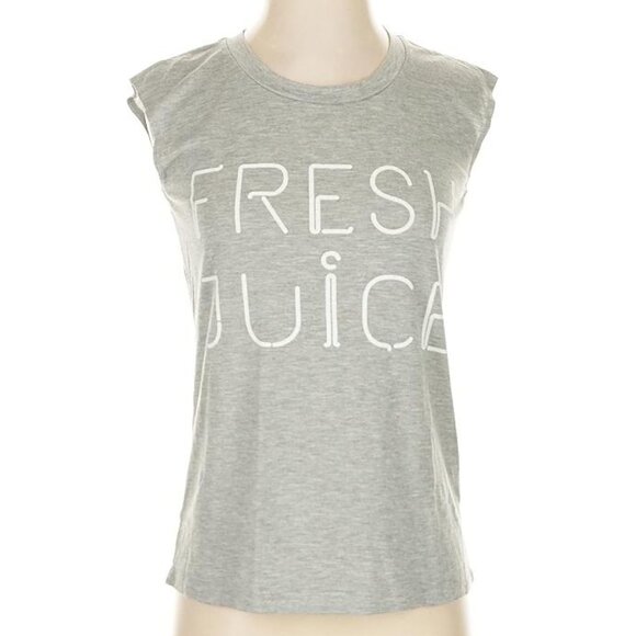 NWT Rebecca Minkoff Fresh Juice Muscle Tee Top in Grey size XS - Picture 1 of 9